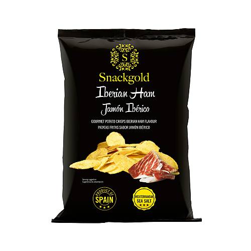 Snackgold Πατατάκια με Γεύση Ιβηρικού Ζαμπόν (Jamon Iberico) 125γρ.