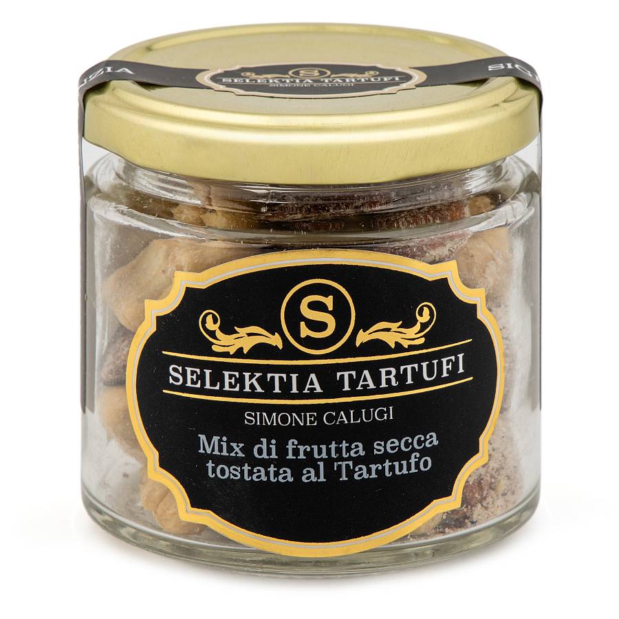 Lively mix of dried fruit and truffle 90gr.
